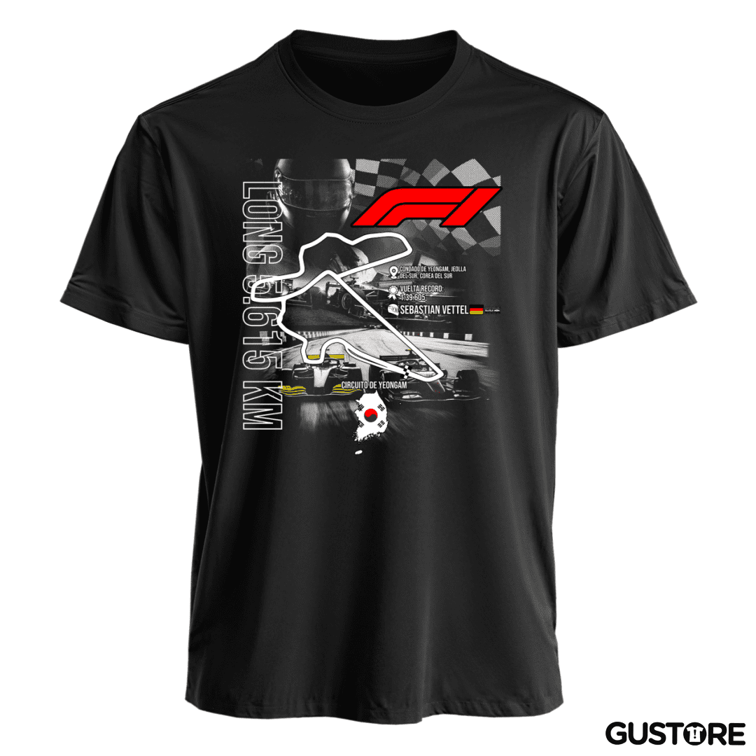Polera F1 Circuito Yeongam