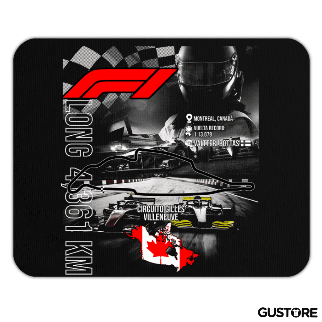 Mousepad F1 Circuito de Gilles Villeneuve