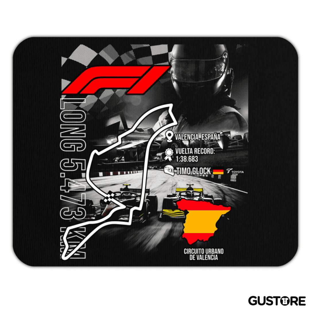 Mousepad F1 Circuito urbano de Valencia