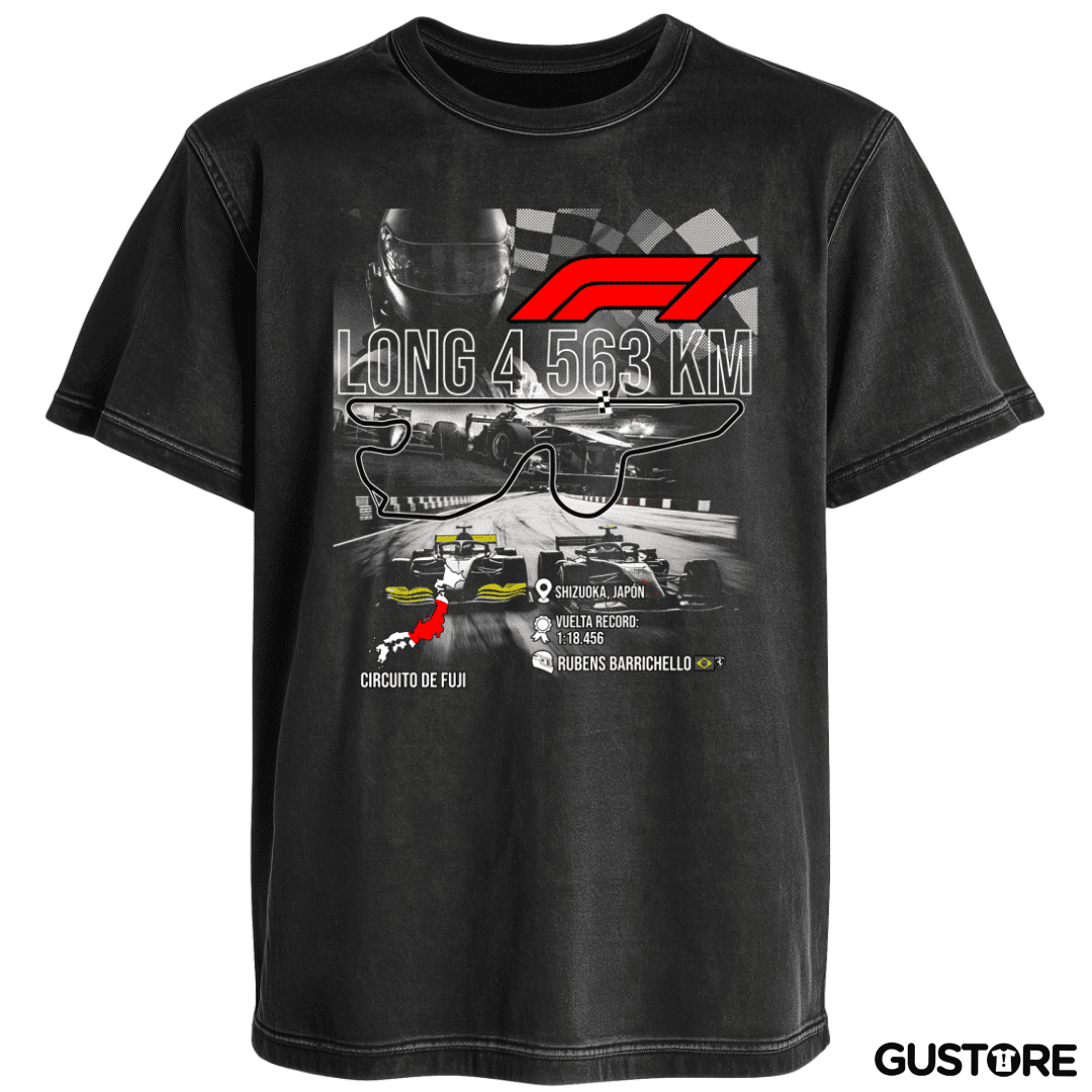 Polera desgastada F1 Circuito de Fuji 