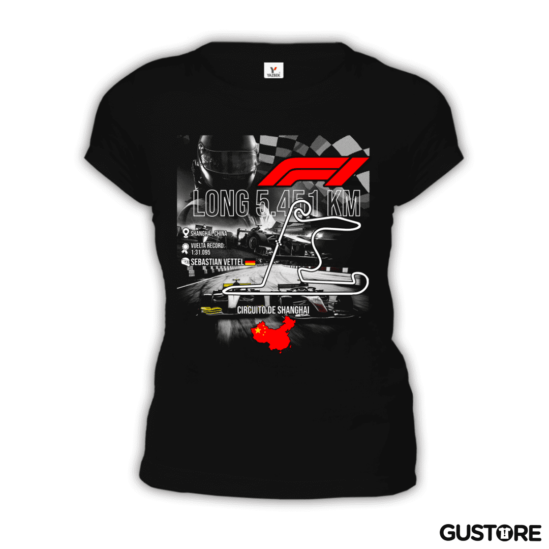 Polera de Mujer F1 Circuito de Shanghai