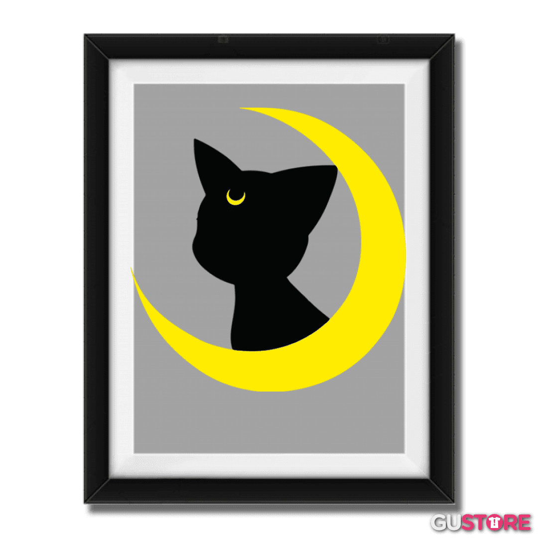 Cuadro decorativo Luna gato