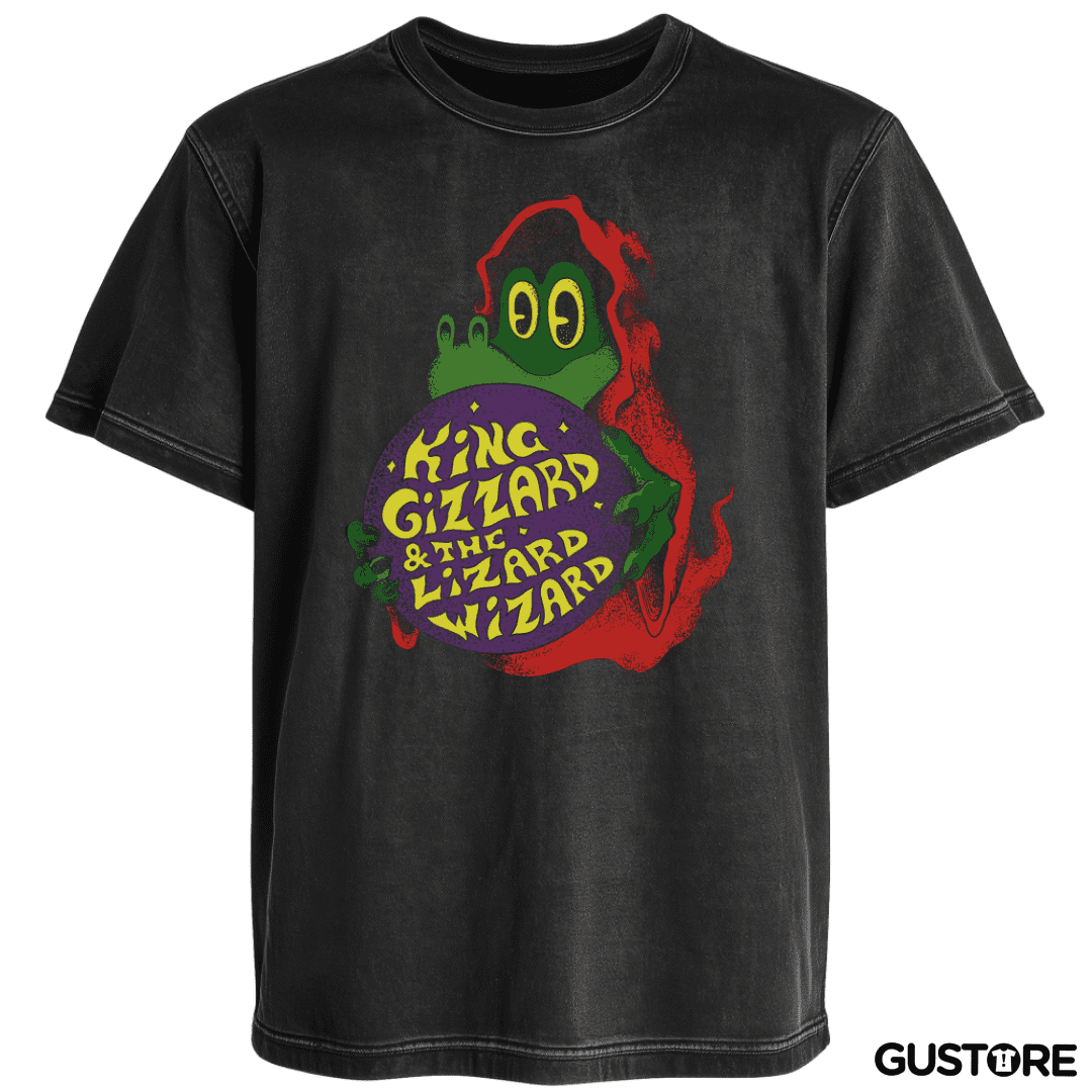 Polera desgastada Lizard Wizard KGLW