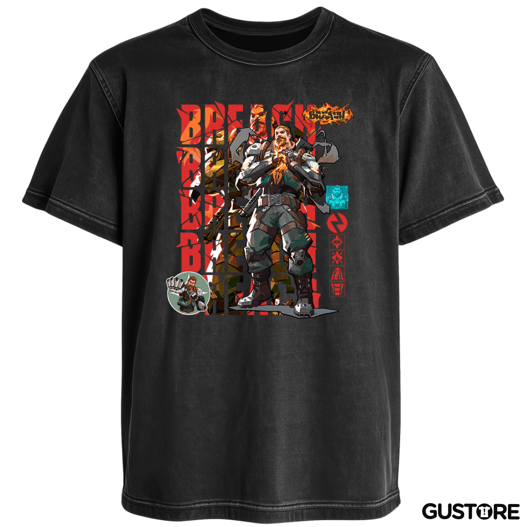 Polera desgastada Breach 