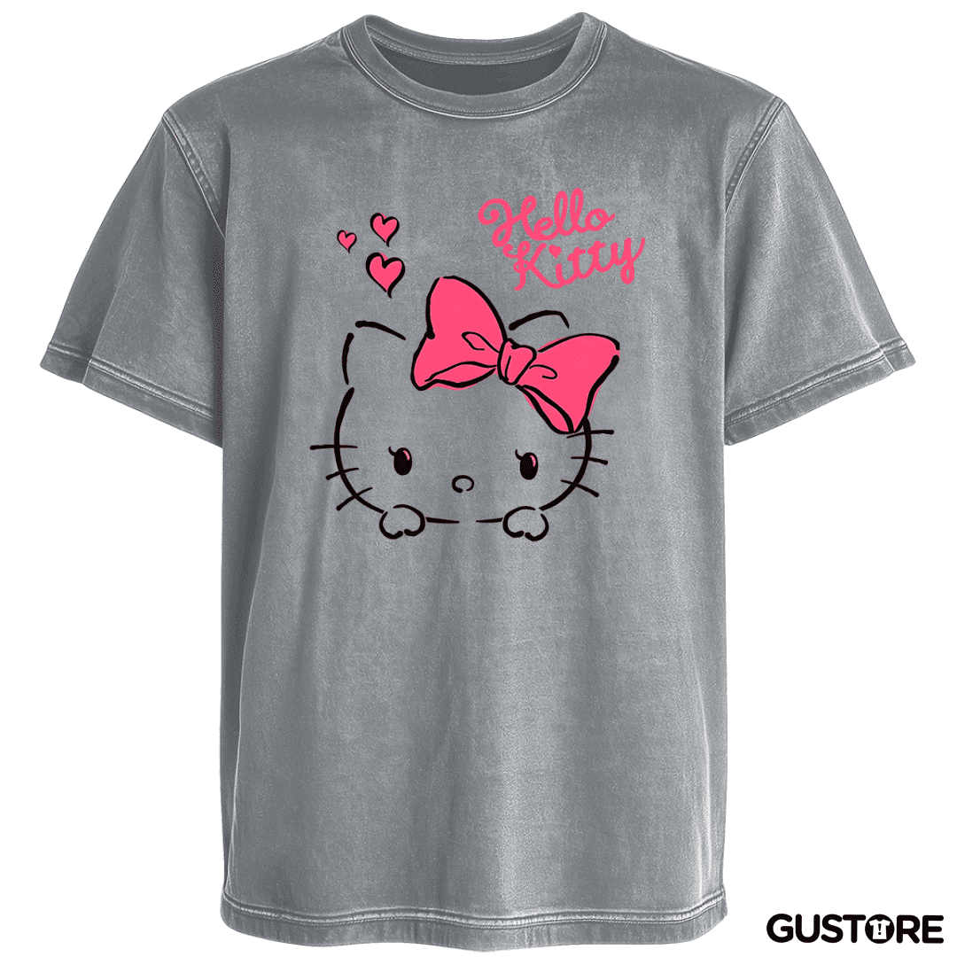 Polera desgastada Hola kitty
