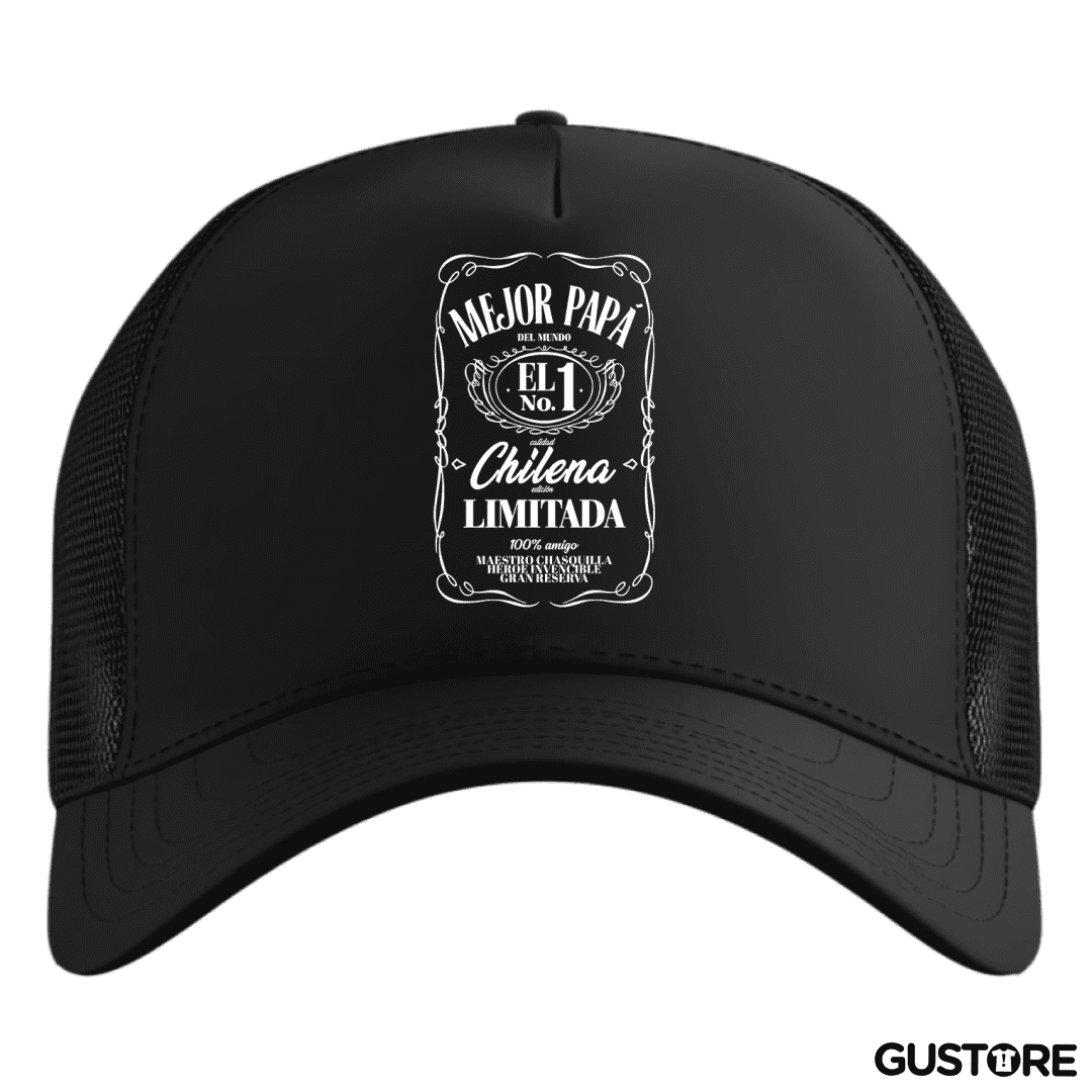 Gorro Mejor papá Etiqueta blanco