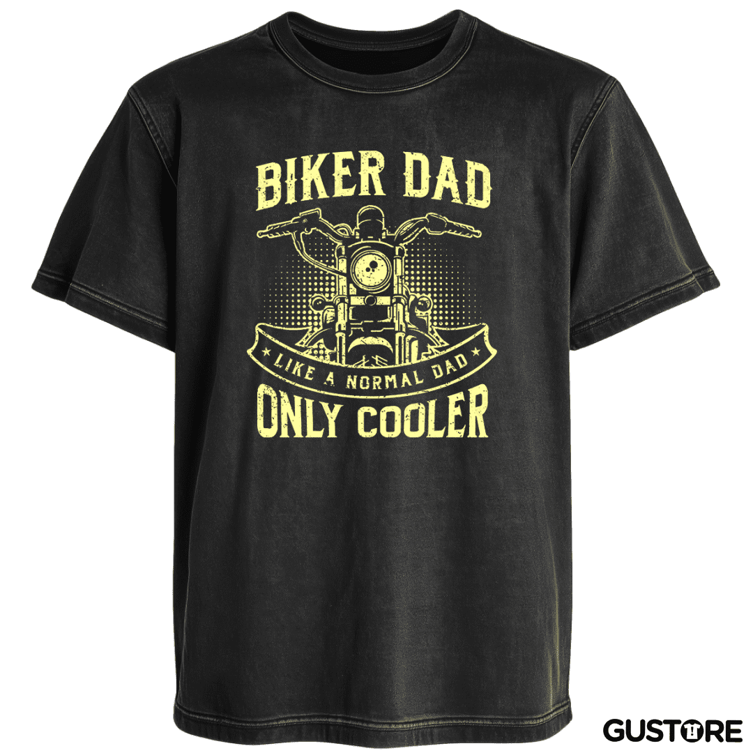 Polera desgastada Biker dad
