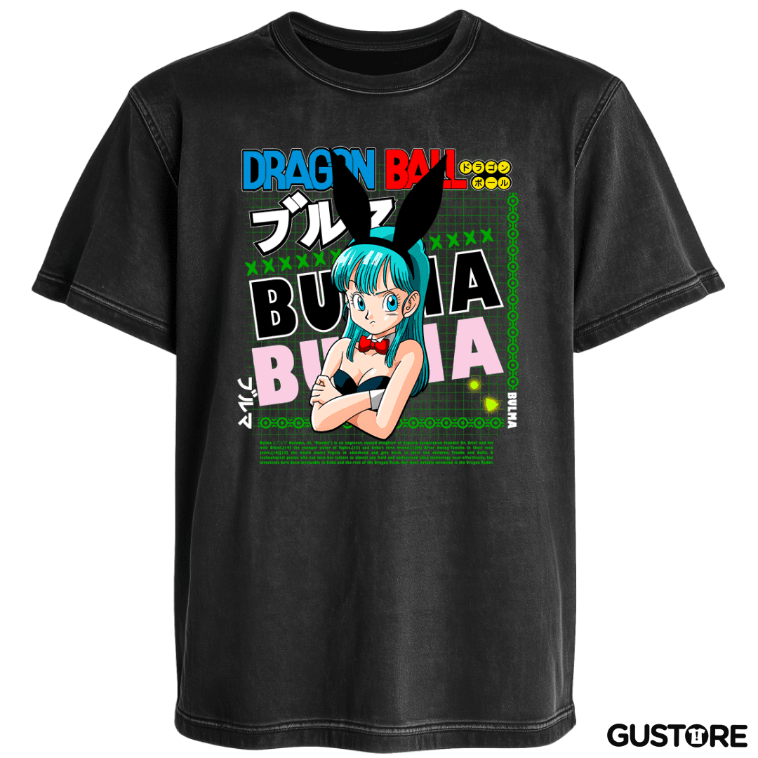 Polera desgastada Bulma dragon ball