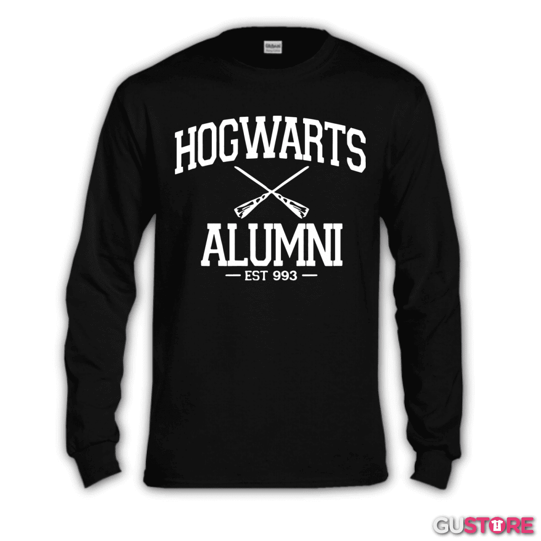 Polera manga larga Hogwarts alumni