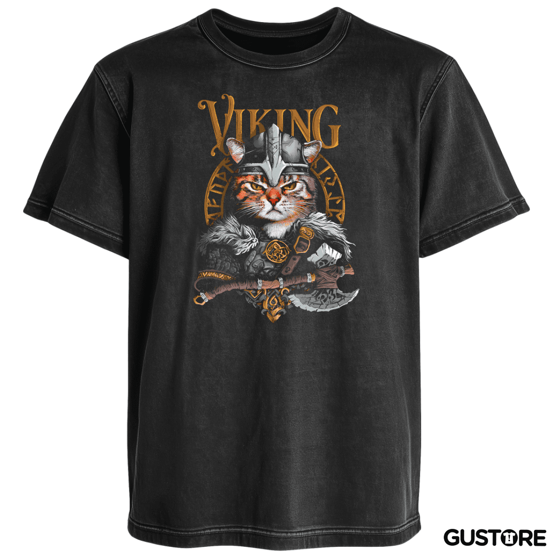 Polera desgastada VikinGato