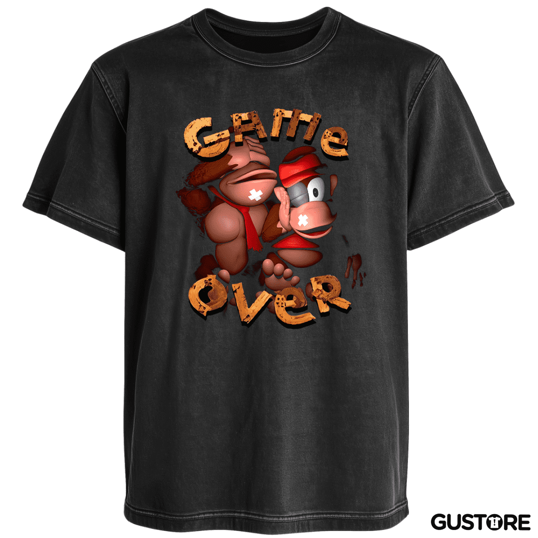 Polera desgastada Game over DK