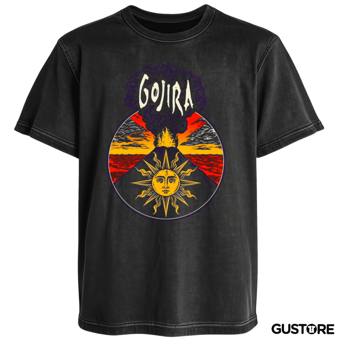Polera desgastada Gojira 1