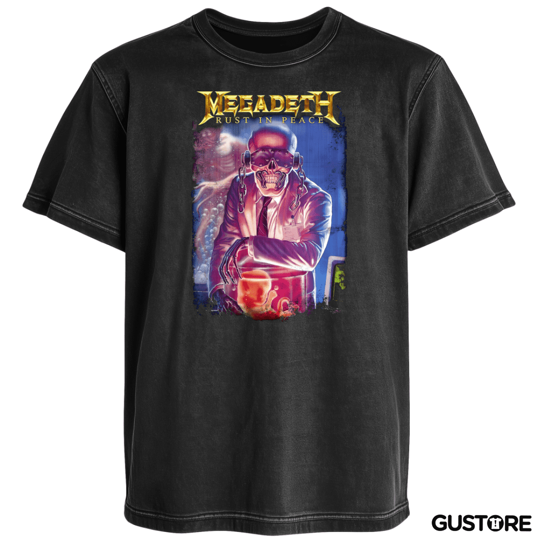 Polera desgastada RIP Megadeth