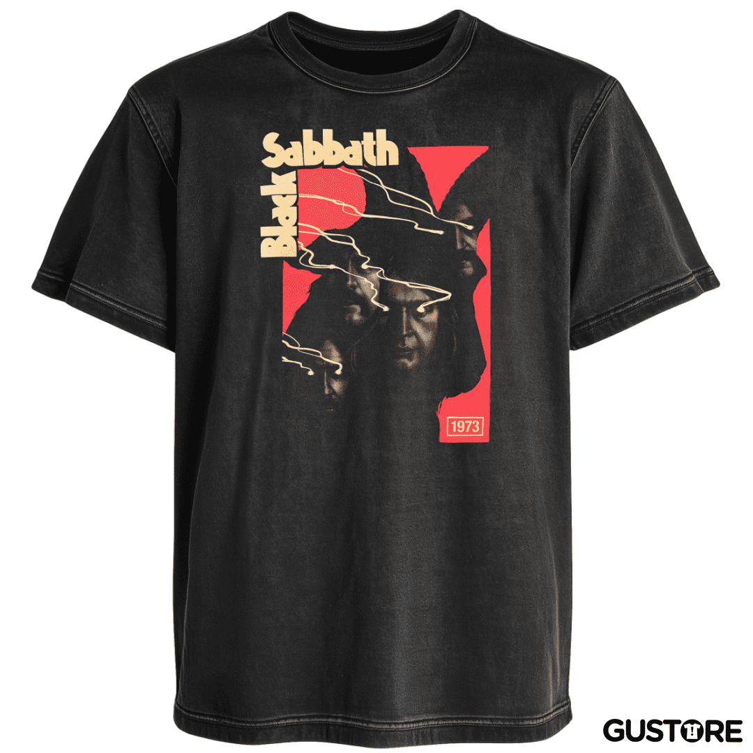 Polera desgastada Black Sabbath 73