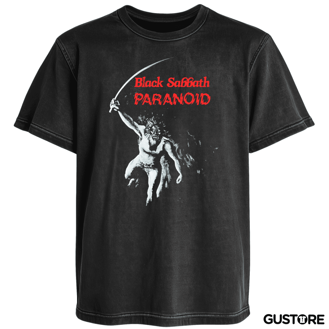 Polera desgastada Black Sabbath Paranoid