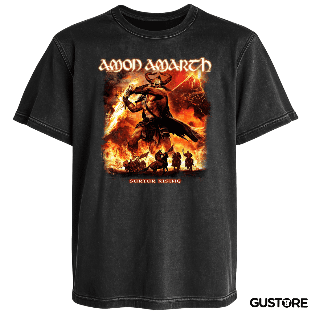 Polera desgastada Surtur Rising