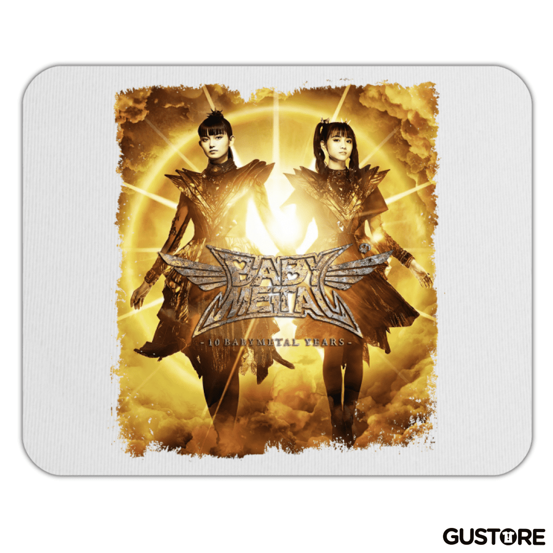 Mousepad Babymetal Aniversario 10 Blanco