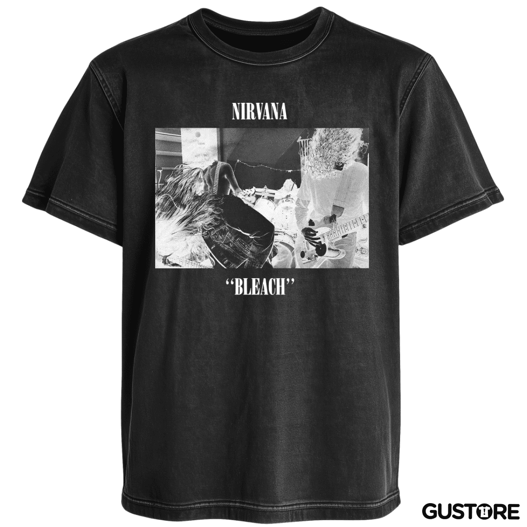 Polera desgastada Nirvana Bleach