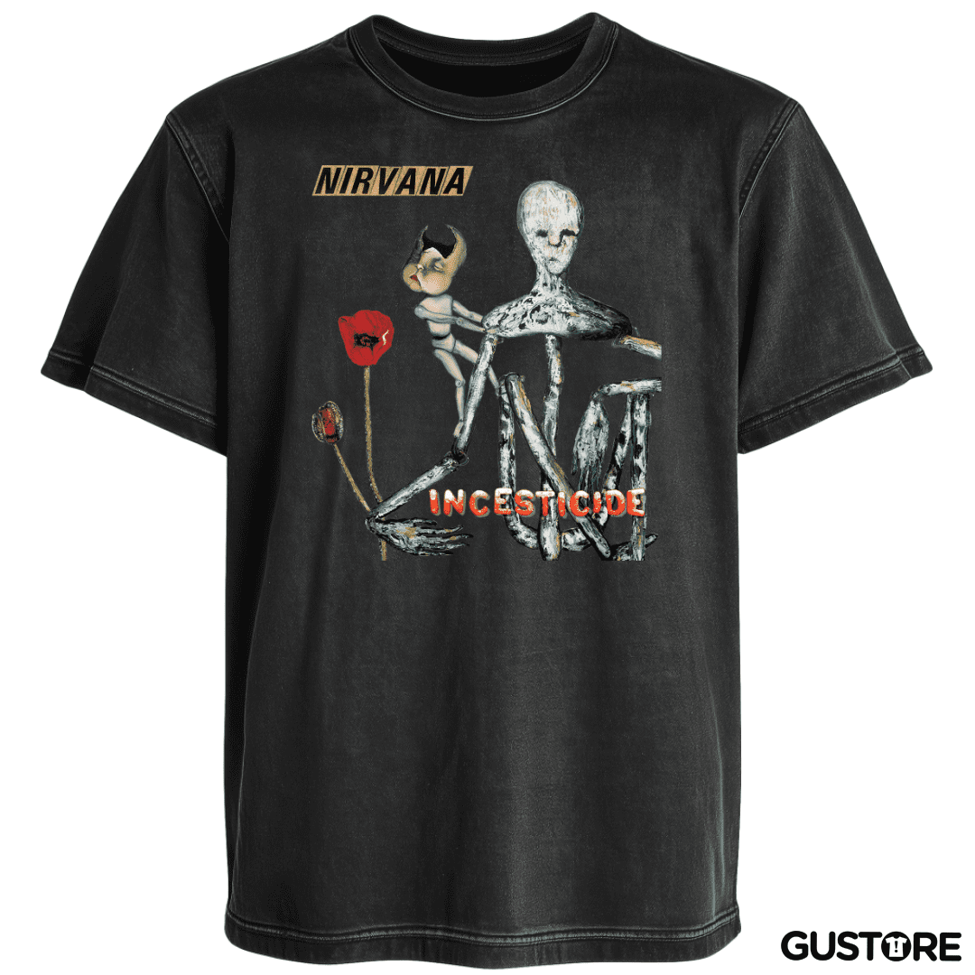 Polera desgastada Nirvana Incesticide