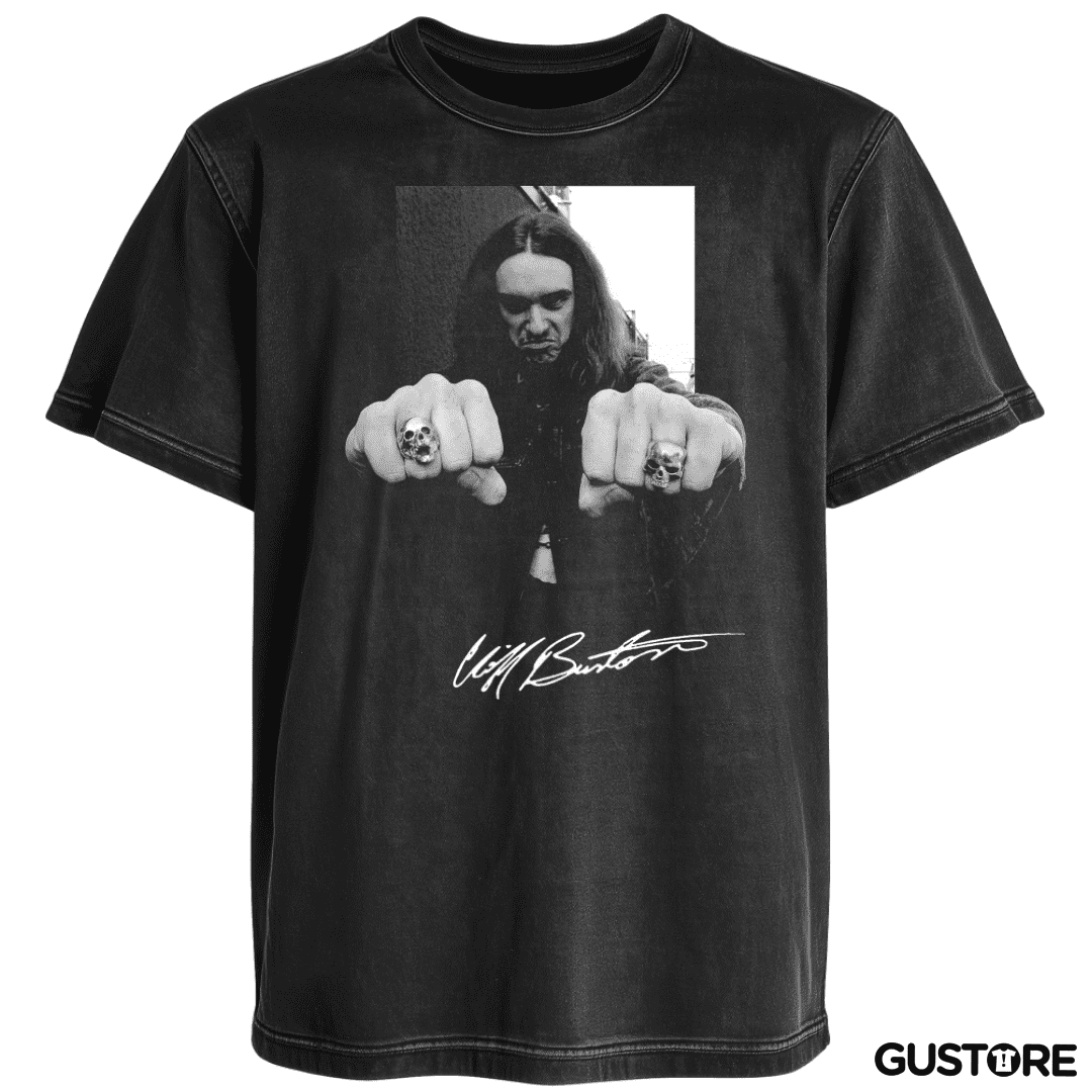Polera desgastada Cliff Burton
