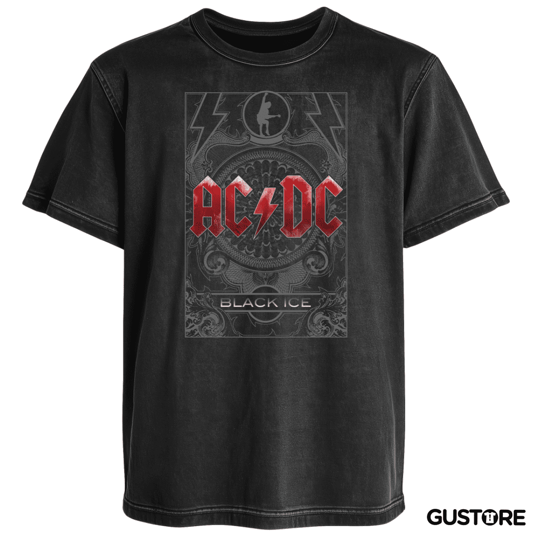 Polera desgastada Black Ice