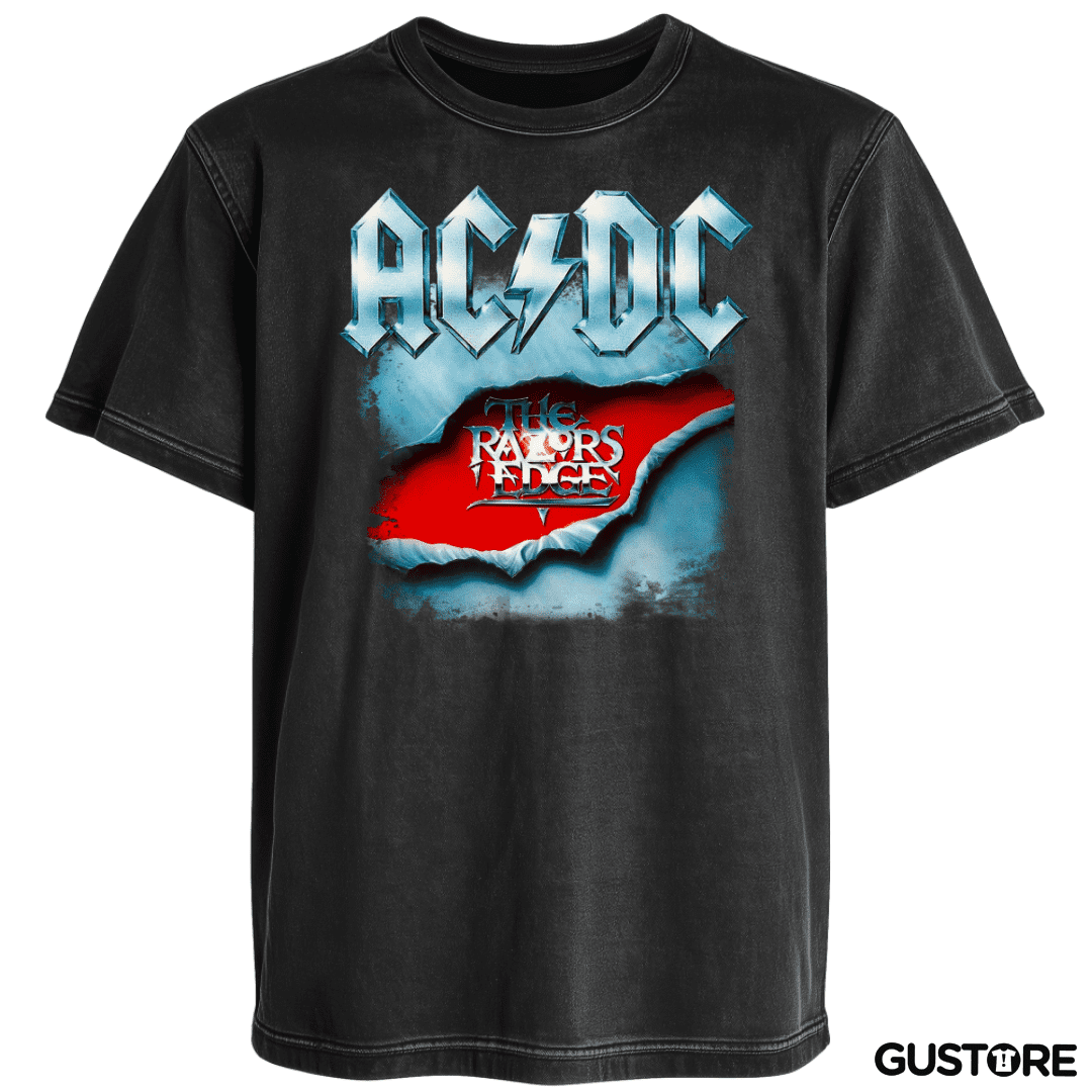 Polera desgastada The Razors Edge