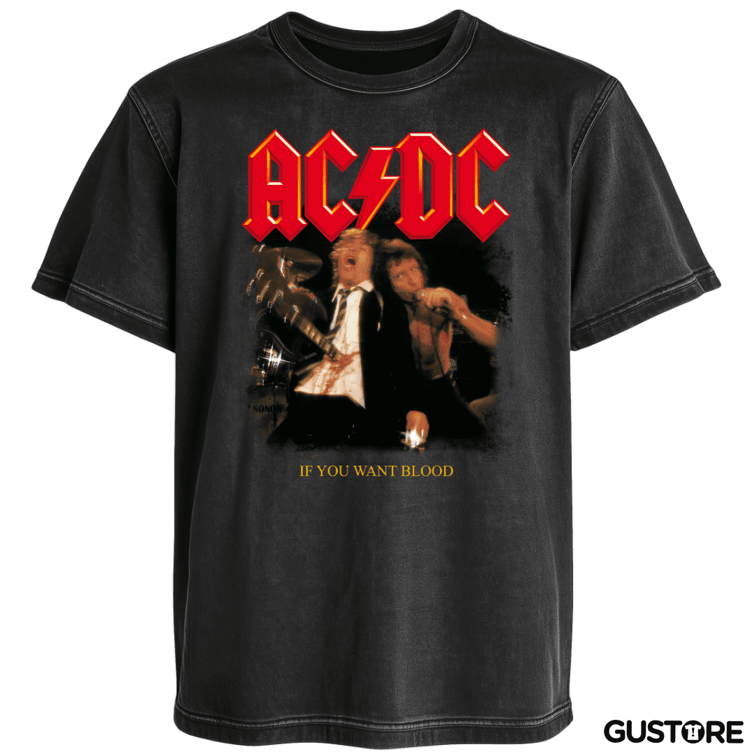 Polera desgastada If You Want Blood