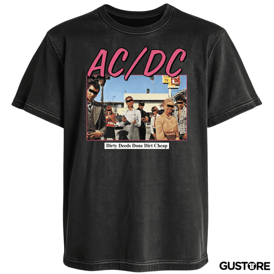 Polera desgastada Dirty Deed Done Dirt Cheap