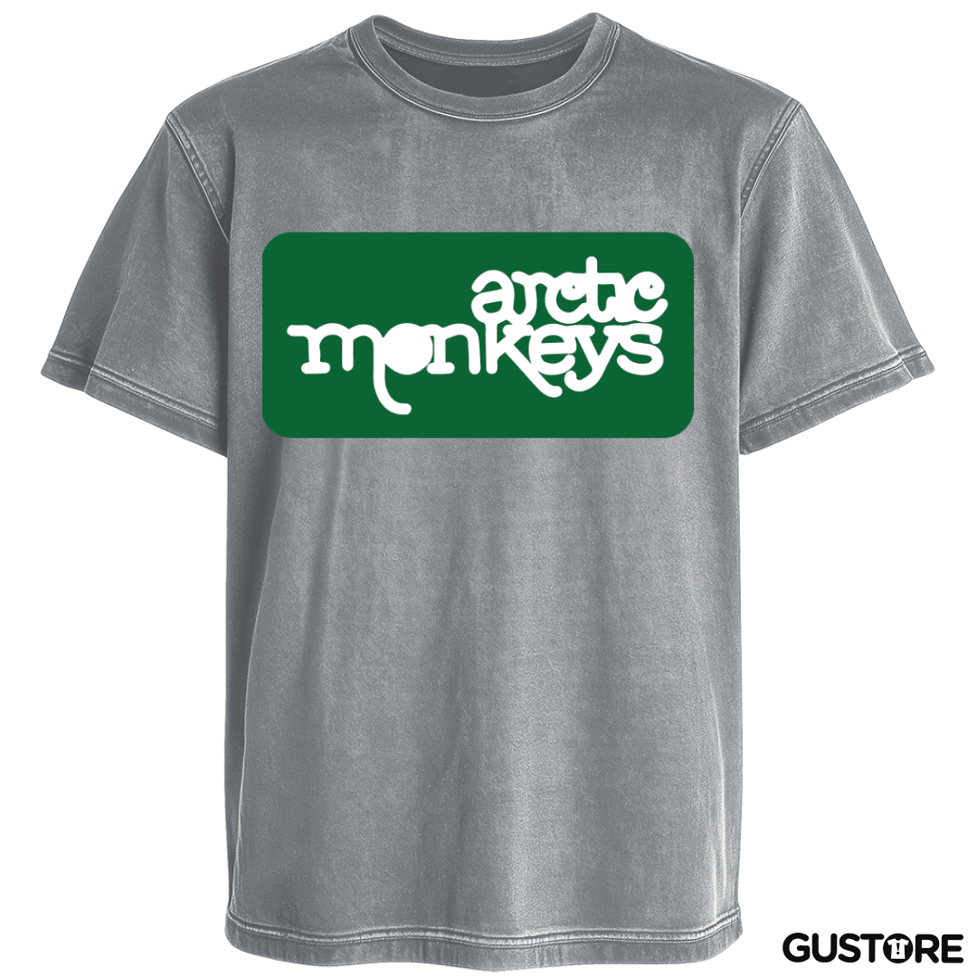 Polera desgastada Arctics Monkeys - Logo Verde