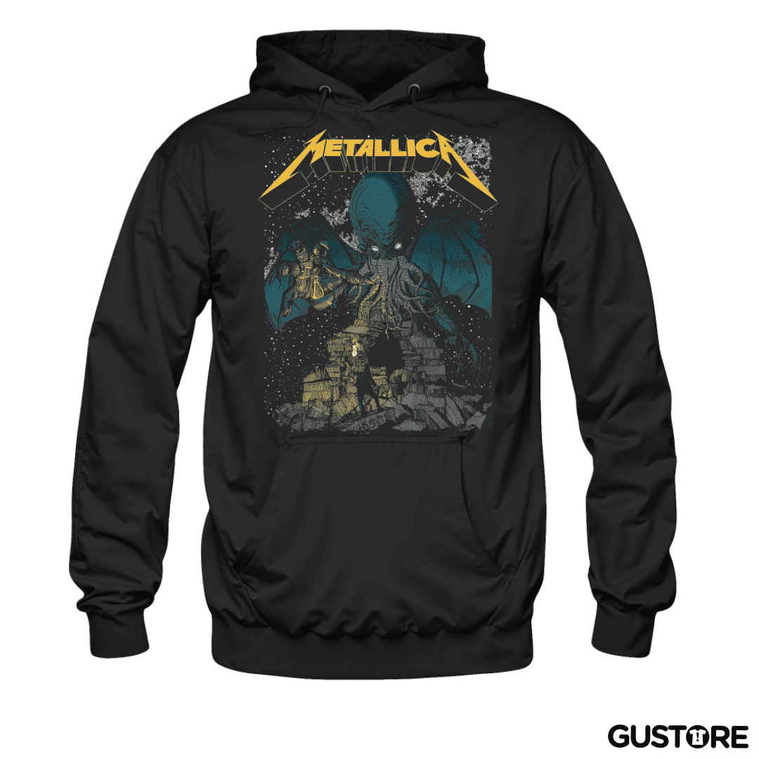 Polerón Canguro Metallica Cthulhu