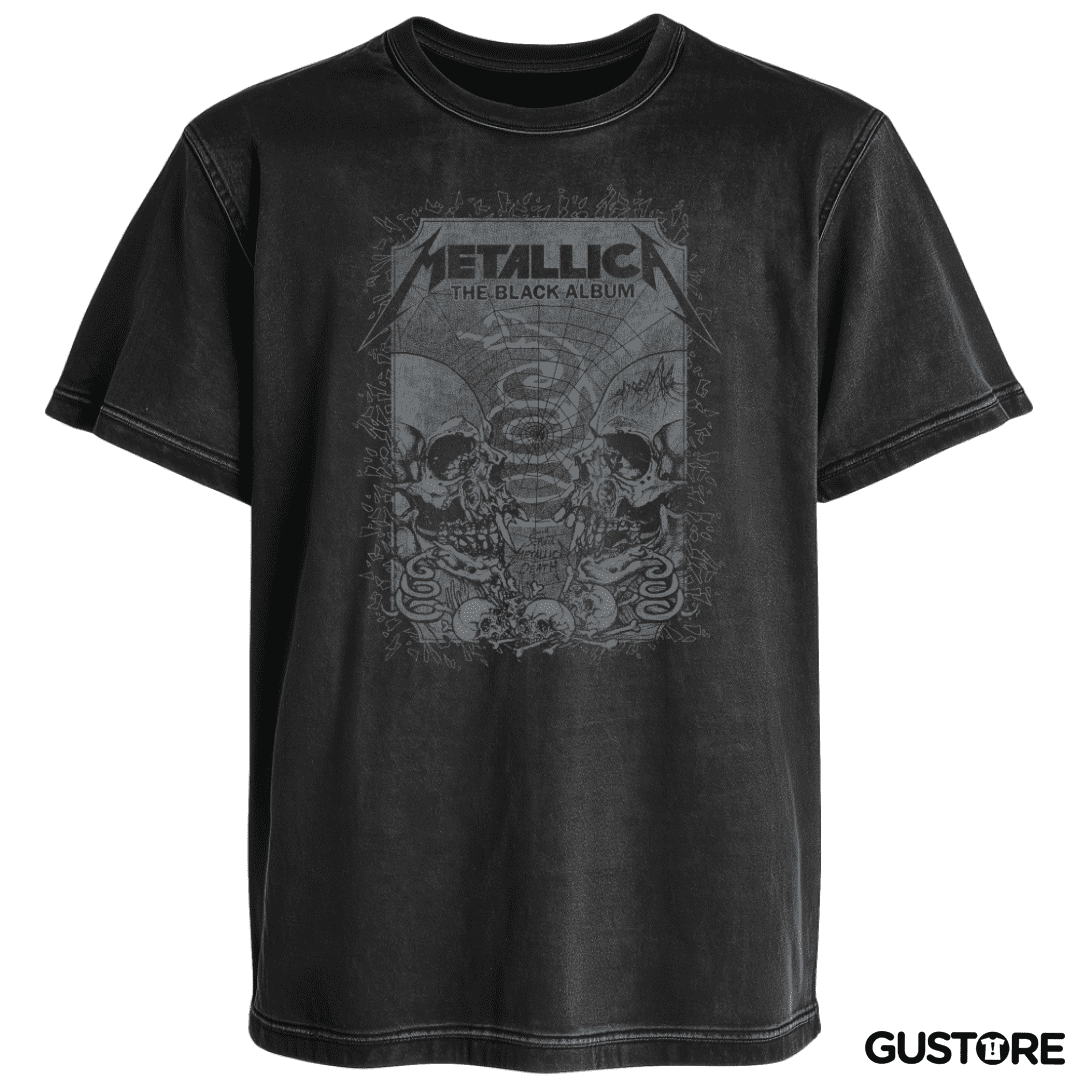 Polera desgastada Album Negro