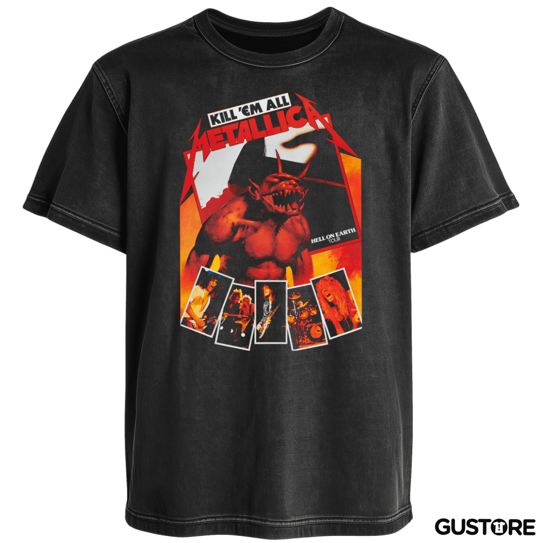 Polera desgastada Hell on Earth Tour