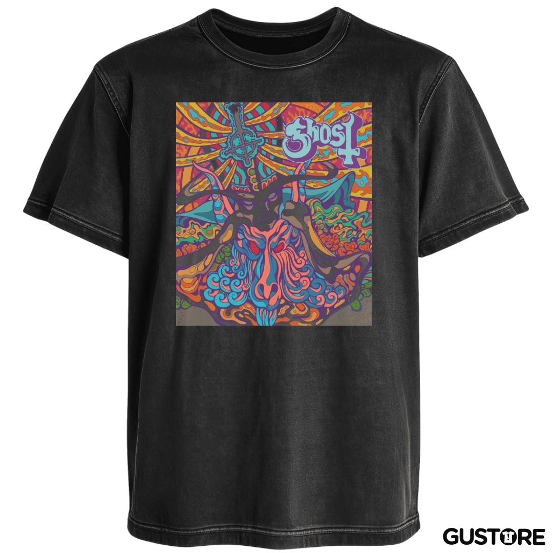 Polera desgastada Ghost Seven Inches Of Satanic Panic