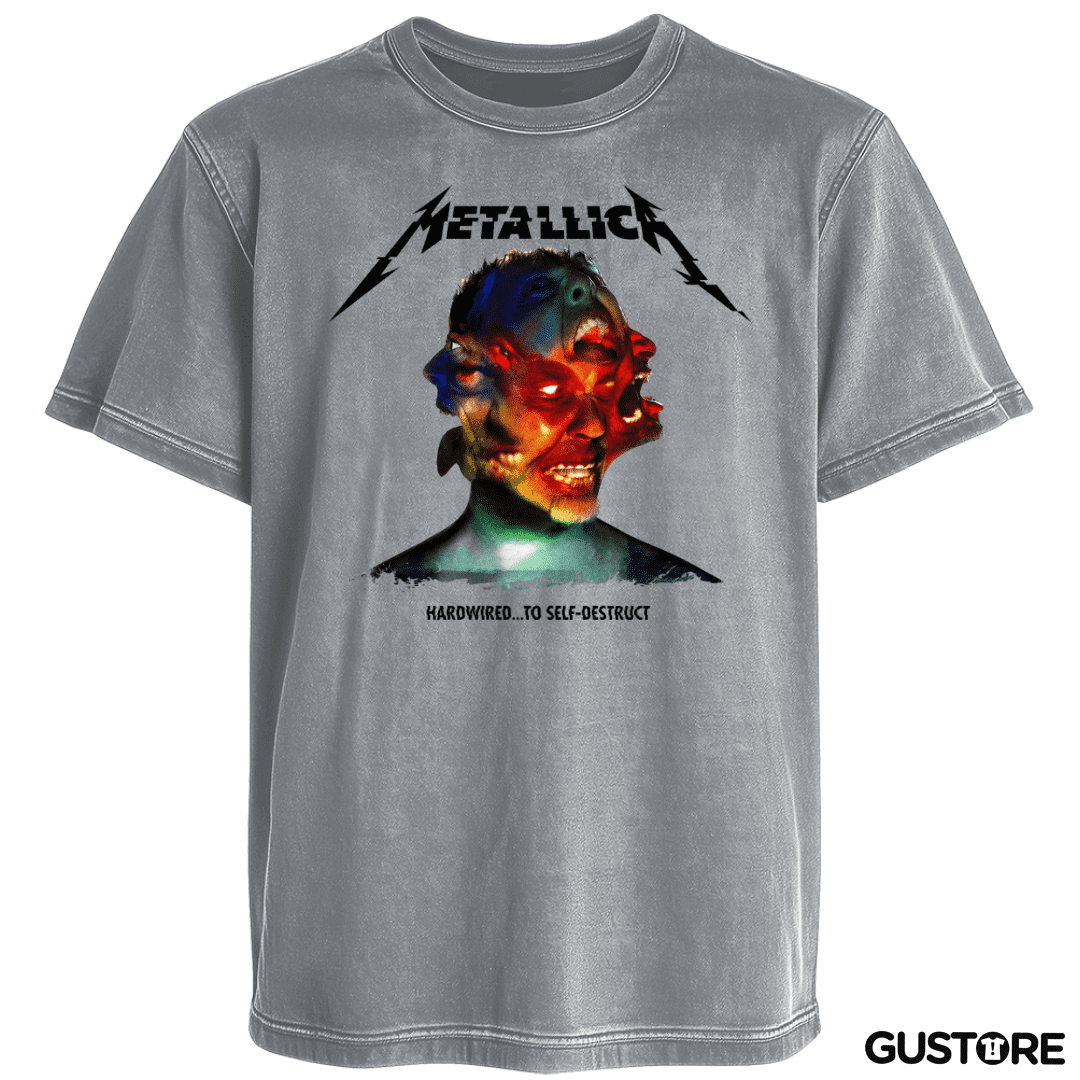 Polera desgastada Hardwired to Self Destruct B