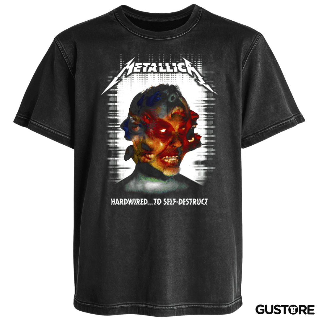 Polera desgastada Hardwired to Self Destruct N