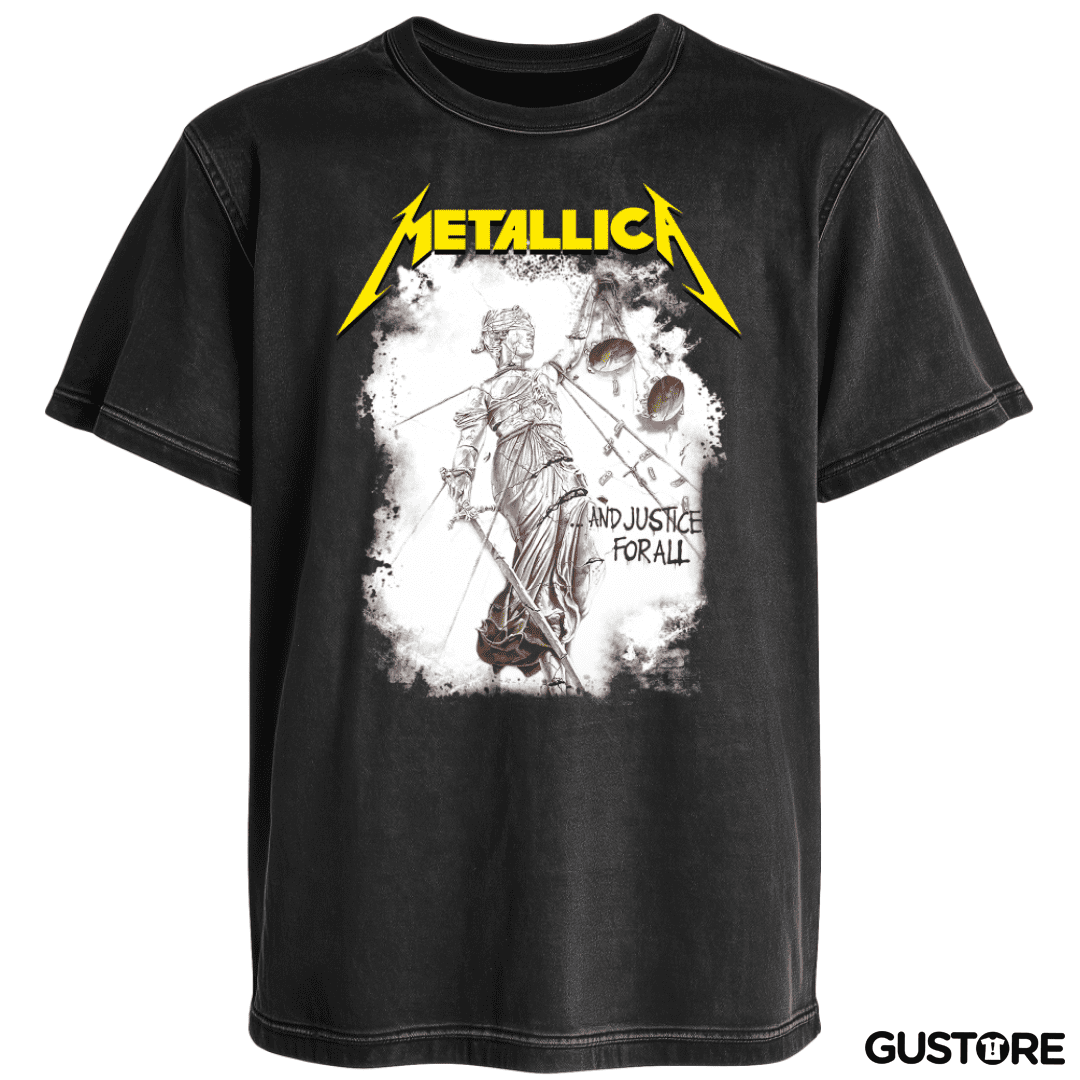 Polera desgastada And Justice For All