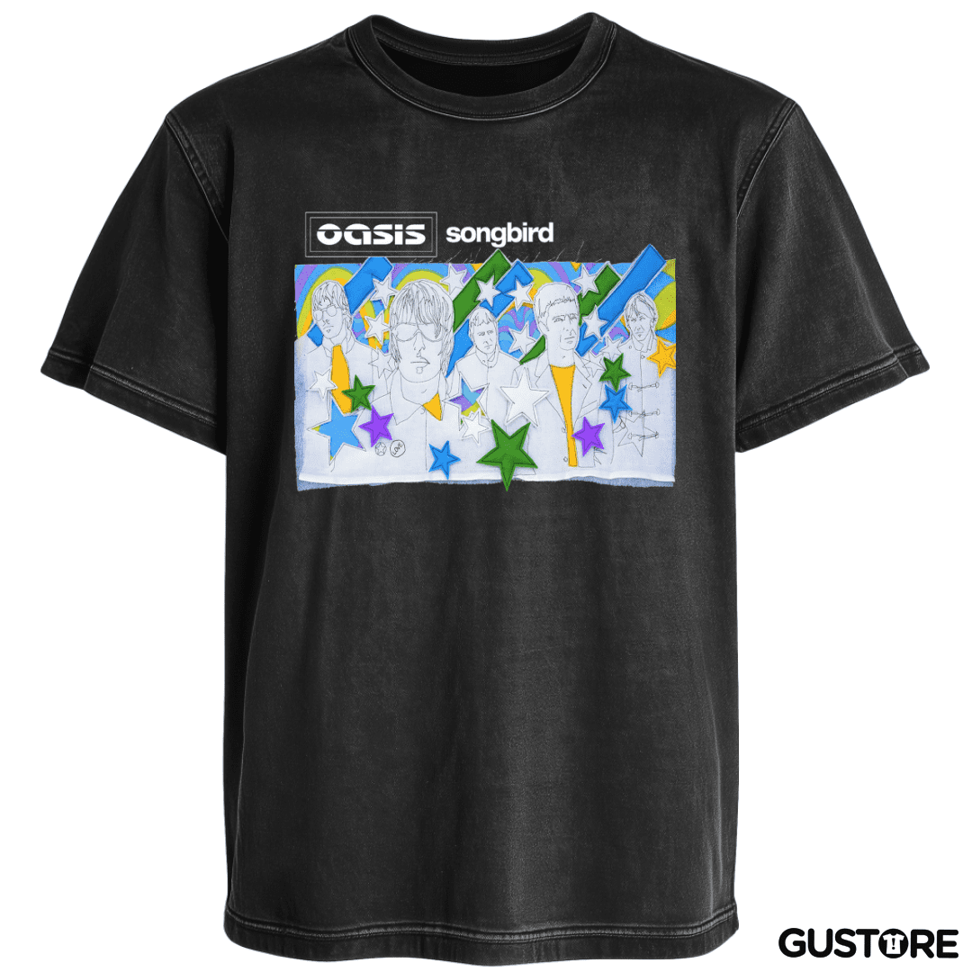 Polera desgastada Oasis Songbird