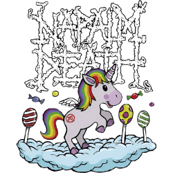Estampado de Napalm Death Unicornio