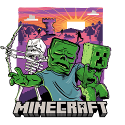 Estampado de Minecraft Movie