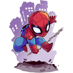 Estampado de Chibi Araña