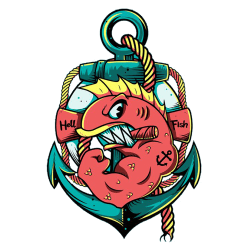 Estampado de Los peces del infierno