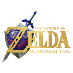 Estampado de Zelda ocarina logos