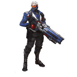 Estampado de Soldier 76 full color