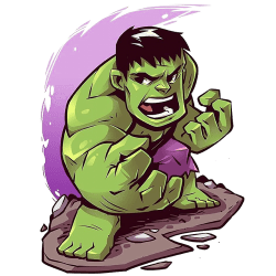 Estampado de Chibi Hulk