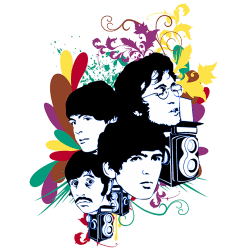 Estampado de The Beatles full color