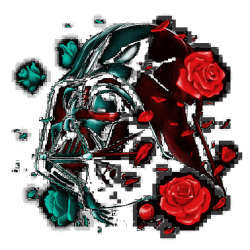 Estampado de Darth roses