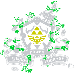 Estampado de Zelda - Power Wisdom Courage