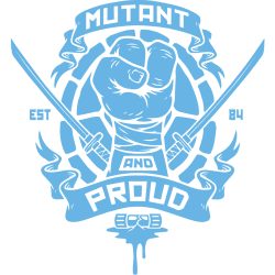 Estampado de Tortugas Ninja - Mutant and Proud