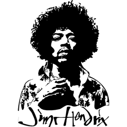 Estampado de Jimmy Hendrix