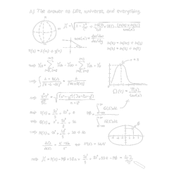Estampado de El significado de la vida